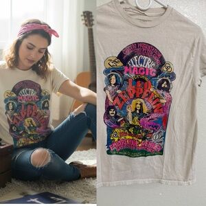 Led Zeppelin Electric Magic Graphic Tee Women Small Band Shirt